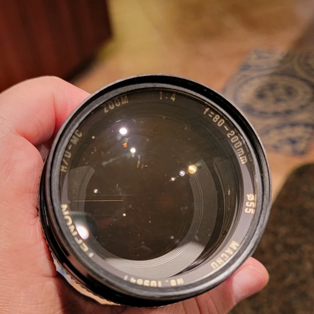 TEFNON 80-200mm F/4.0 MacroLens for OM [Exc+++] w/Box,CaseFrom Japan [523]